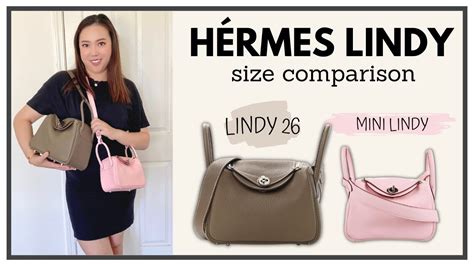 hermes mini lindy gold|hermes lindy size comparison.